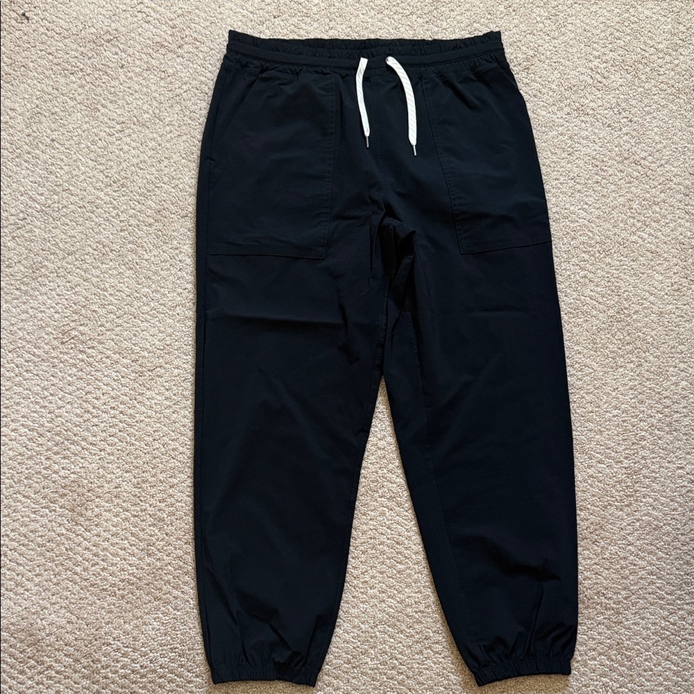 Vuori Black Jogger Pants with Drawstring